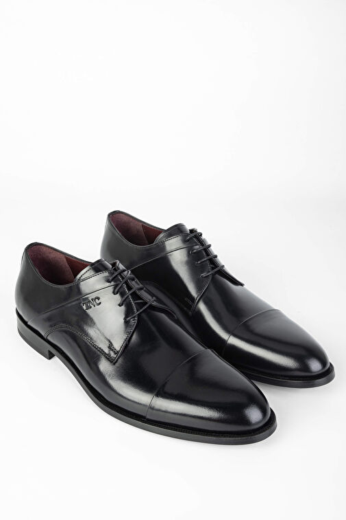 Tamer Tanca Erkek Hakiki Deri Siyah Deri Klasik Ayakkabı - Görsel 3