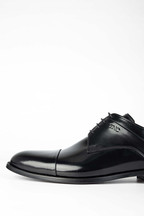 Tamer Tanca Erkek Hakiki Deri Siyah Deri Klasik Ayakkabı - Görsel 4