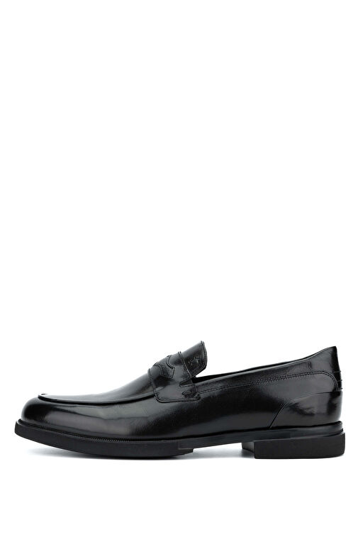 Tamer Tanca Erkek Hakiki Deri Siyah Loafer Ayakkabı - Görsel 3