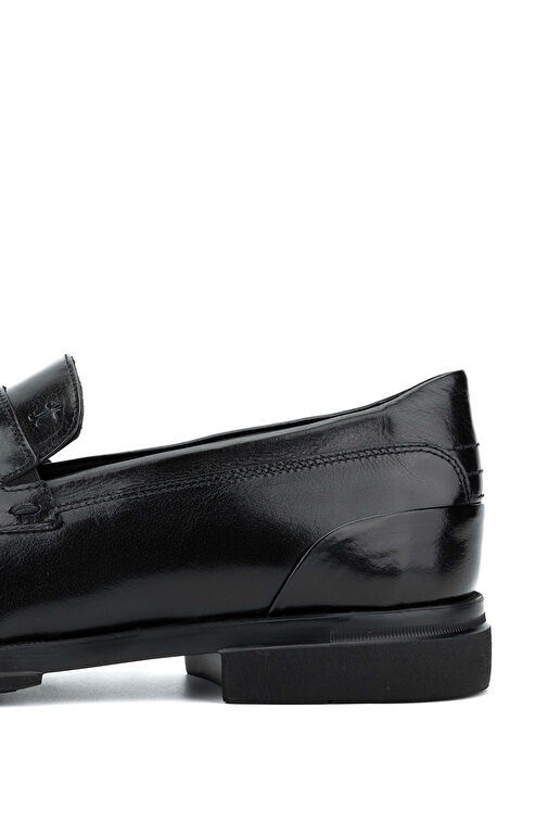 Tamer Tanca Erkek Hakiki Deri Siyah Loafer Ayakkabı - Görsel 9