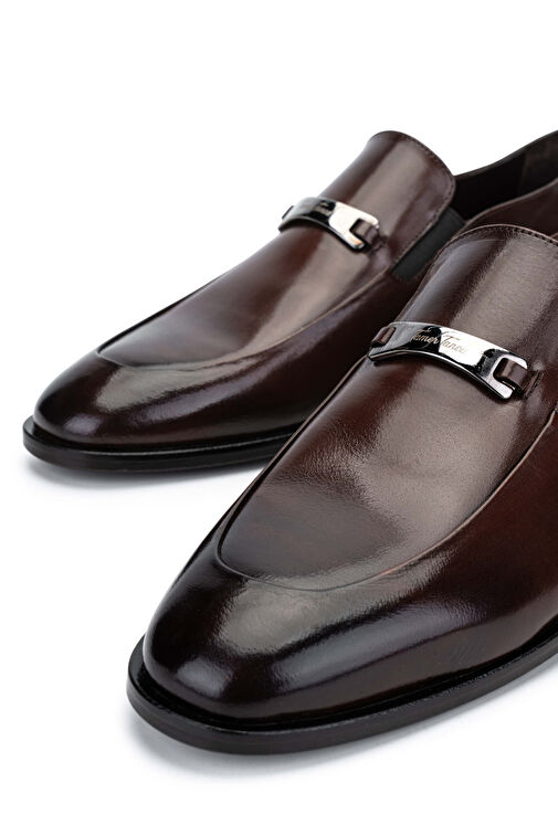 Tamer Tanca Erkek Hakiki Deri Taba Bufalo Loafer Ayakkabı - Görsel 3