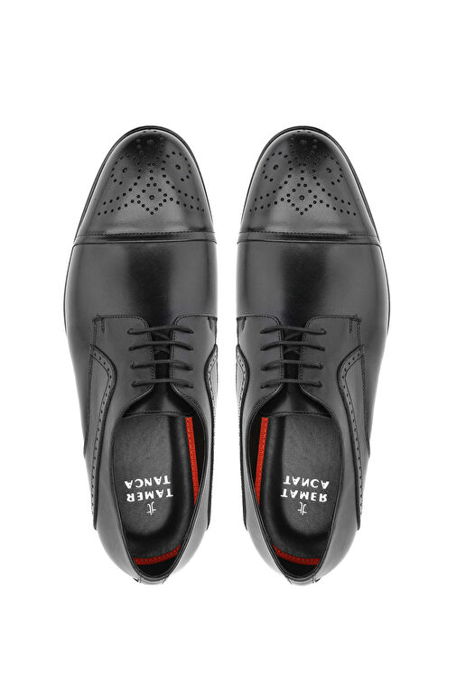 Tamer Tanca Koyu Kahverengi Erkek Deri Klasik Ayakkabı 537 3394 ERK AYK Y24 - Görsel 5