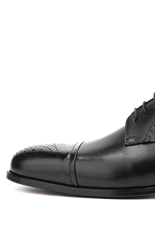 Tamer Tanca Koyu Kahverengi Erkek Deri Klasik Ayakkabı 537 3394 ERK AYK Y24 - Görsel 6