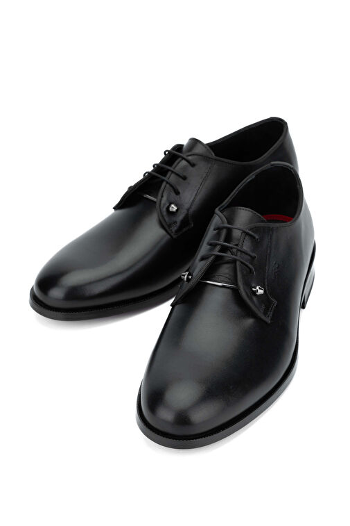 Tamer Tanca Erkek Hakiki Deri Siyah Analin Klasik Ayakkabı - Görsel 6