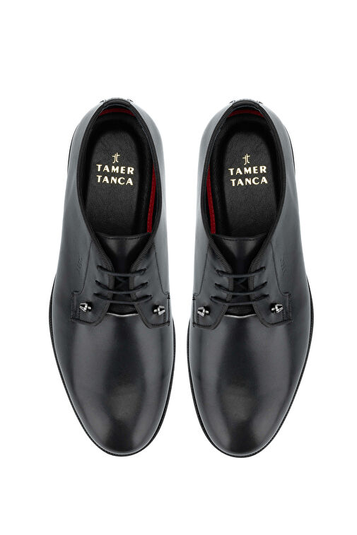 Tamer Tanca Erkek Hakiki Deri Siyah Analin Klasik Ayakkabı - Görsel 7