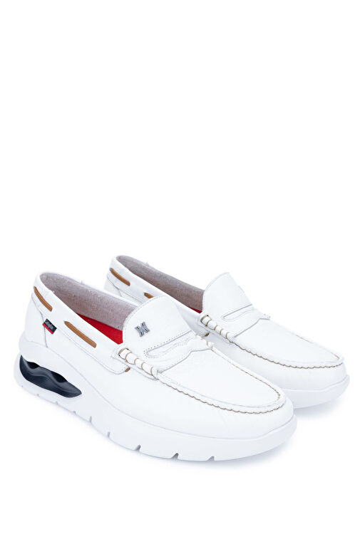 CALLAGHAN Erkek Hakiki Deri Beyaz Casual Ayakkabı - Görsel 3