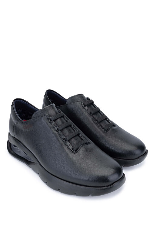 CALLAGHAN Erkek Hakiki Deri Siyah/Gri Sneakers & Spor Ayakkabı - Görsel 3