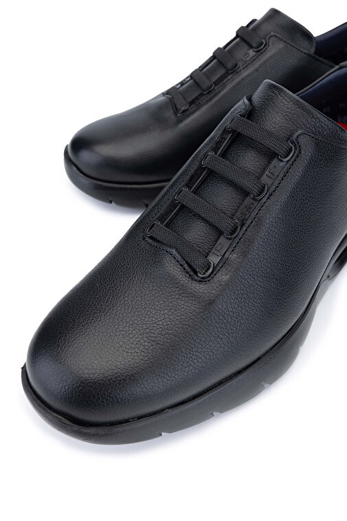 CALLAGHAN Erkek Hakiki Deri Siyah/Gri Sneakers & Spor Ayakkabı - Görsel 4