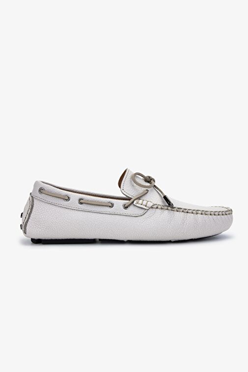 Valmenti Valmenti Veronique Erkek Beyaz Floter Hakiki Deri Loafer Ayakkabı | Boyner Beyaz - 2. görsel