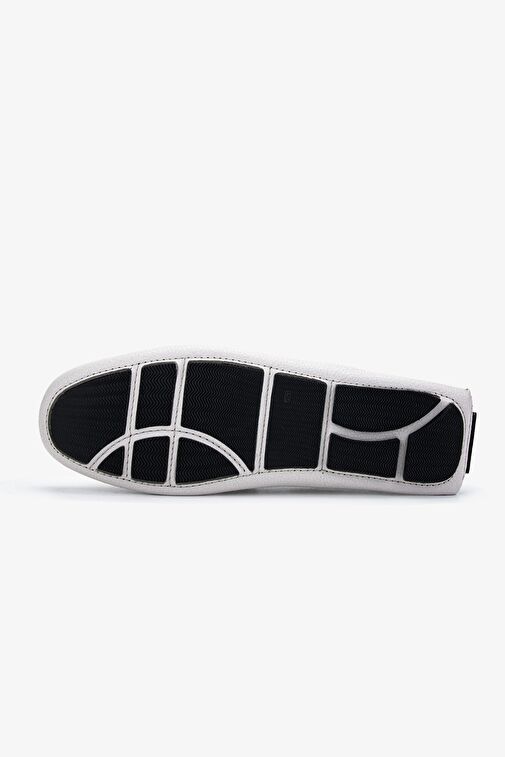 Valmenti Valmenti Veronique Erkek Beyaz Floter Hakiki Deri Loafer Ayakkabı | Boyner Beyaz - 6. görsel