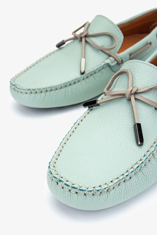 Valmenti Veronique Erkek Turkuaz Hakiki Deri Loafer Ayakkabı - Görsel 4