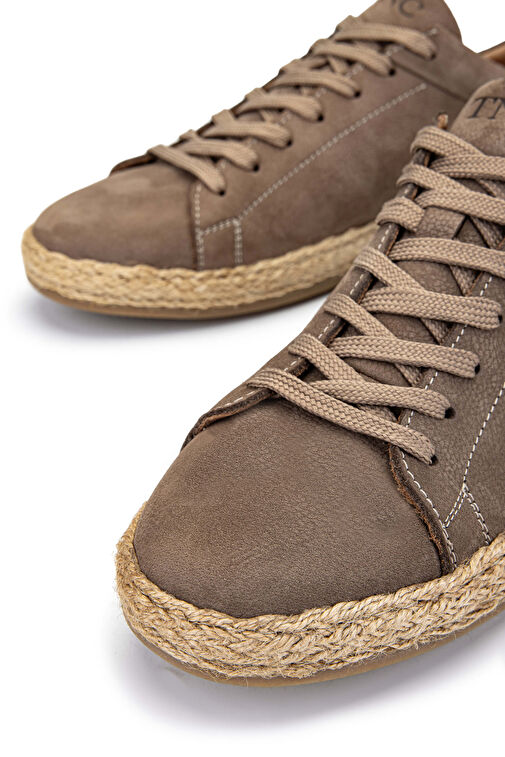 Tamer Tanca Erkek Hakiki Deri Vizon Nubuk Casual Ayakkabı - Görsel 5