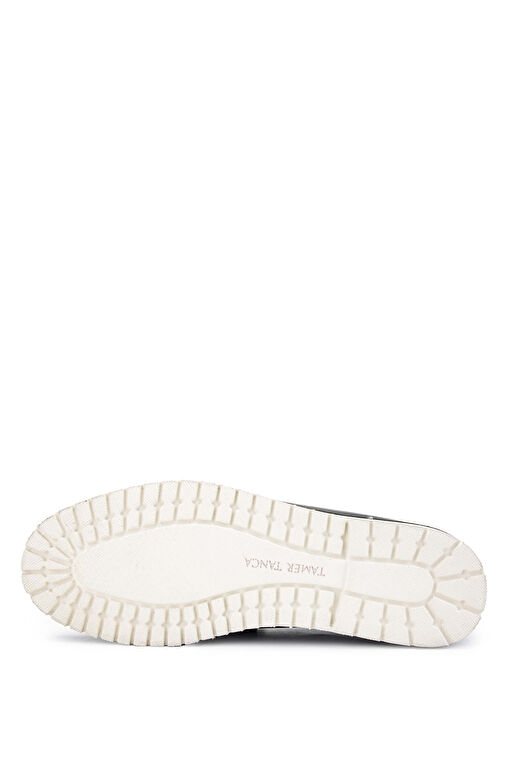 Tamer Tanca Erkek Hakiki Deri Siyah Loafer Ayakkabı - Görsel 4