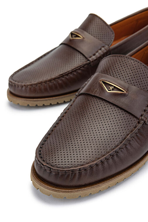 Tamer Tanca Erkek Hakiki Deri Fındık Loafer Ayakkabı - Görsel 5