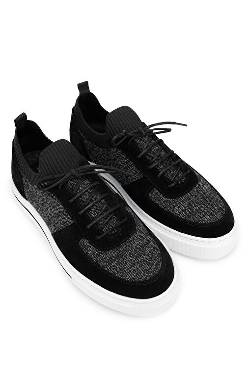 Tamer Tanca Erkek Deri & Tekstil Siyah Sneakers & Spor Ayakkabı - Görsel 3