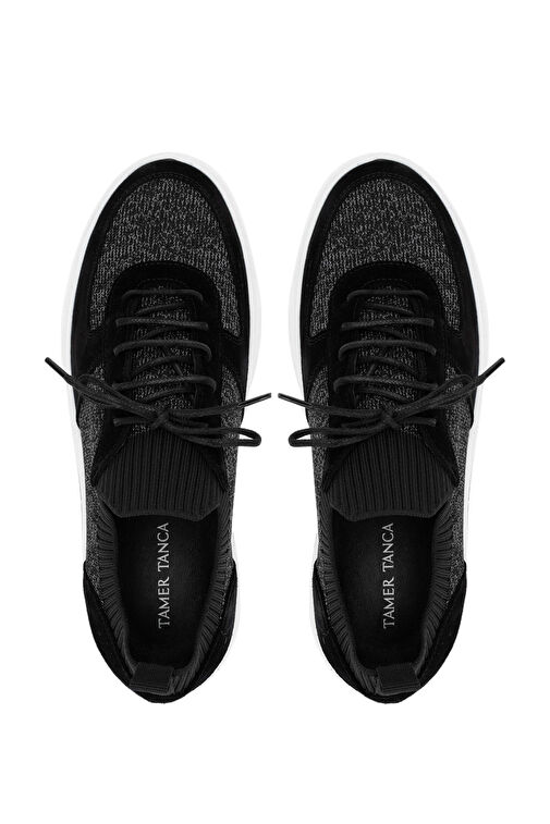 Tamer Tanca Erkek Deri & Tekstil Siyah Sneakers & Spor Ayakkabı - Görsel 6