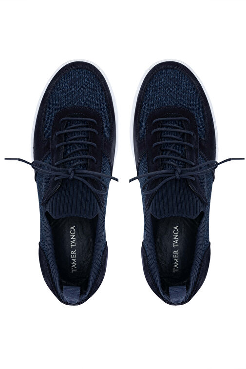 Tamer Tanca Erkek Deri & Tekstil Lacivert Sneakers & Spor Ayakkabı - Görsel 6