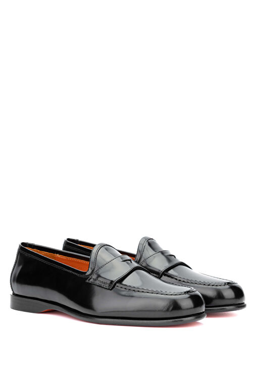 Tamer Tanca Siyah Erkek Deri Loafer 1016 1455 ERK AYK Y24 - Görsel 4