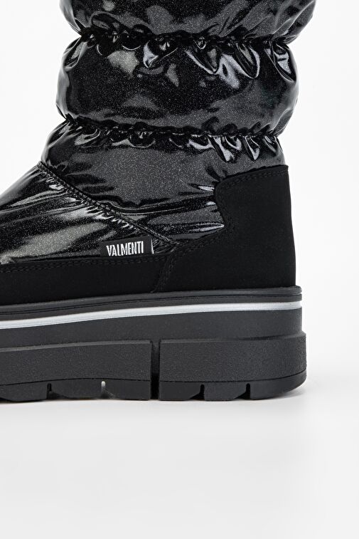 Valmenti Abriana Kadın Siyah Parıltı Deri & Tekstil Kar Botu - Görsel 6