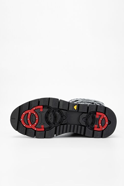 Valmenti Abriana Kadın Siyah Parıltı Deri & Tekstil Kar Botu - Görsel 8