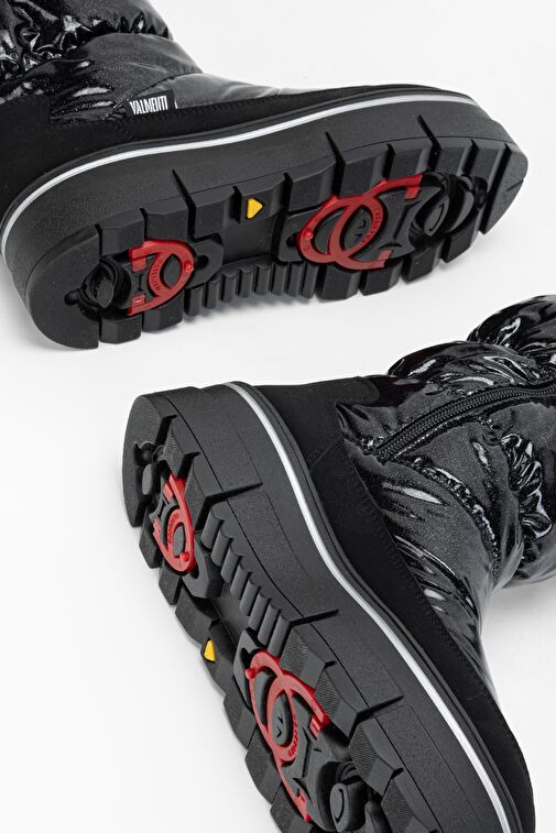 Valmenti Abriana Kadın Siyah Parıltı Deri & Tekstil Kar Botu - Görsel 9