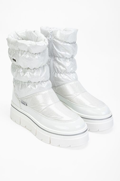 Valmenti Abriana Kadın Beyaz parıltı Deri & Tekstil Kar Botu - Görsel 3