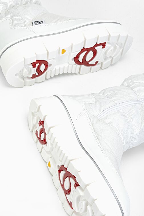 Valmenti Abriana Kadın Beyaz parıltı Deri & Tekstil Kar Botu - Görsel 9