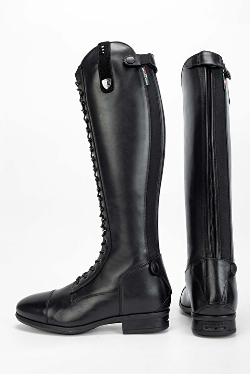 Tattini Unisex Hakiki Deri Siyah M/L Binici Cizmesi Çizme - Görsel 4