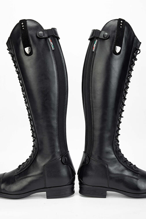 Tattini Unisex Hakiki Deri Siyah M/L Binici Cizmesi Çizme - Görsel 5