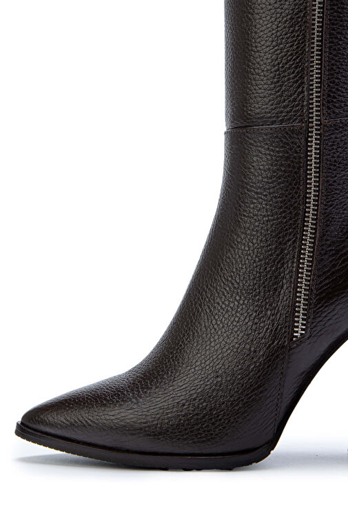 Tamer Tanca Kadın Hakiki Deri Klasik Çizme - Görsel 4