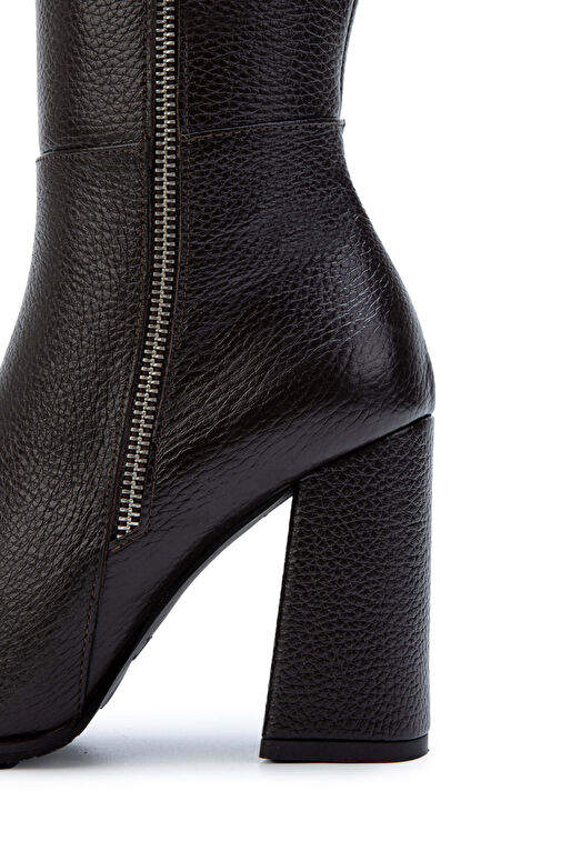 Tamer Tanca Kadın Hakiki Deri Klasik Çizme - Görsel 5