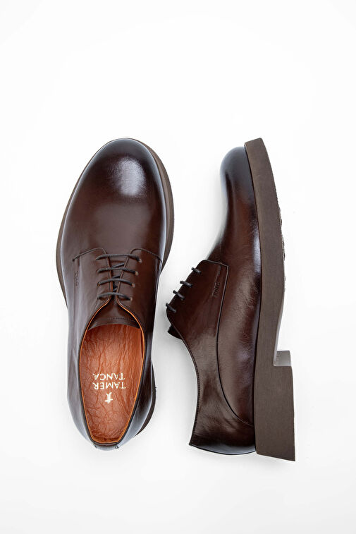 Tamer Tanca Erkek Hakiki Deri Taba Bufalo Casual Ayakkabı - Görsel 6