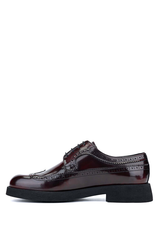 Tamer Tanca Erkek Hakiki Deri Bordo Casual Ayakkabı - Görsel 3