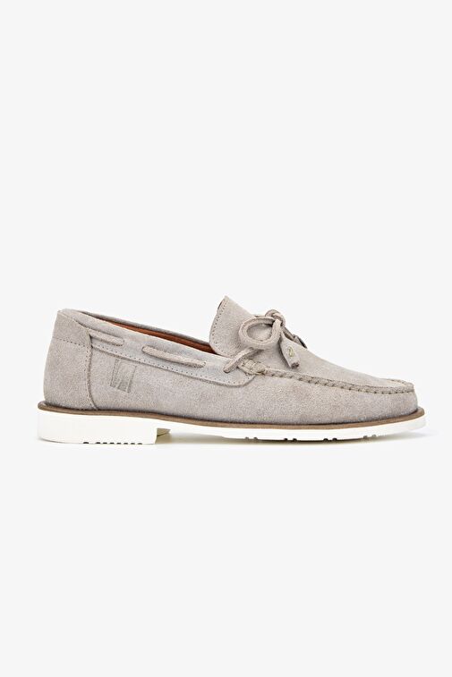 Valmenti Mais Erkek Bej Süet Hakiki Deri Loafer Ayakkabı - Görsel 2