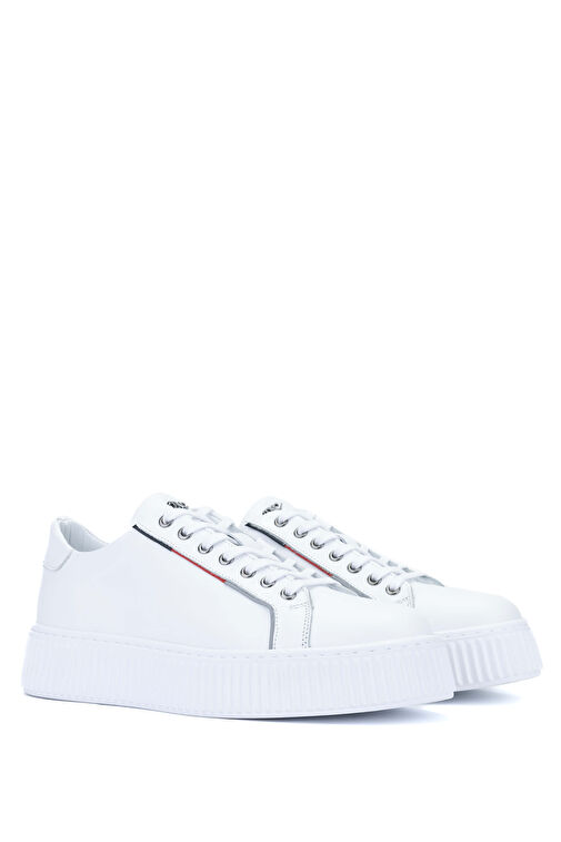 Tamer Tanca Tamer Tanca Siyah-Beyaz Erkek Deri Sneaker 352 20142 ERK AYK Y24 Boyner'de! Beyaz - 6. görsel