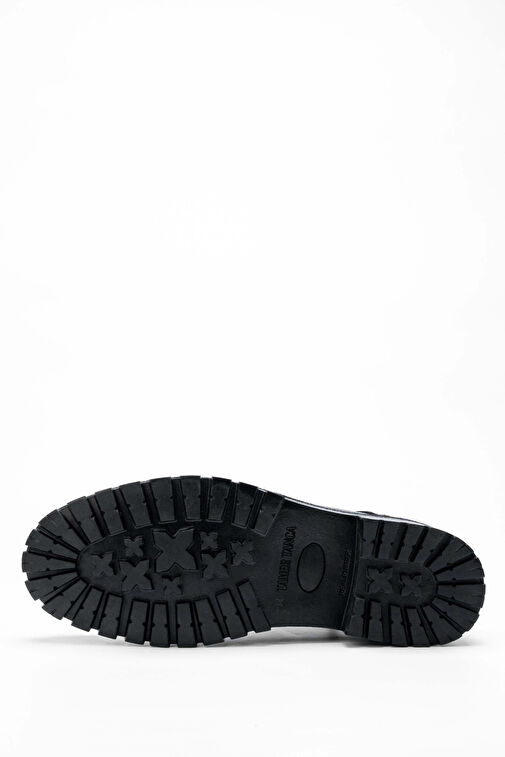 Tamer Tanca Erkek Hakiki Deri Siyah Casual Bot - Görsel 7