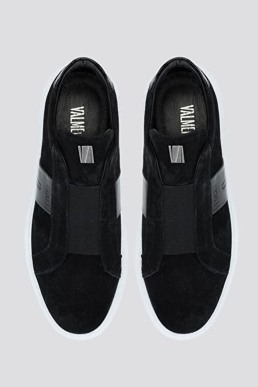 Valmenti Emma Erkek Siyah Süet Hakiki Deri Sneakers & Spor Ayakkabı - Görsel 5