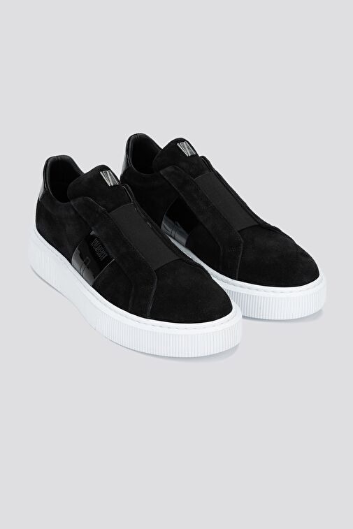 Valmenti Emma Erkek Siyah Süet Hakiki Deri Sneakers & Spor Ayakkabı - Görsel 6