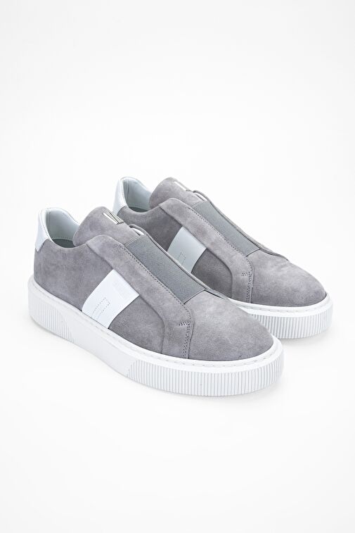 Valmenti Emma Erkek Taş Süet Hakiki Deri Sneakers & Spor Ayakkabı - Görsel 3