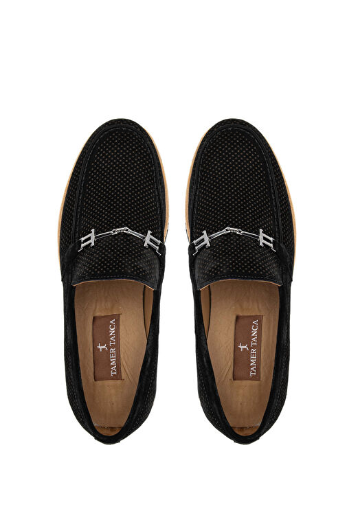 Tamer Tanca Siyah Erkek Süet Loafer 285 3864 ERK AYK Y/24 - Görsel 6