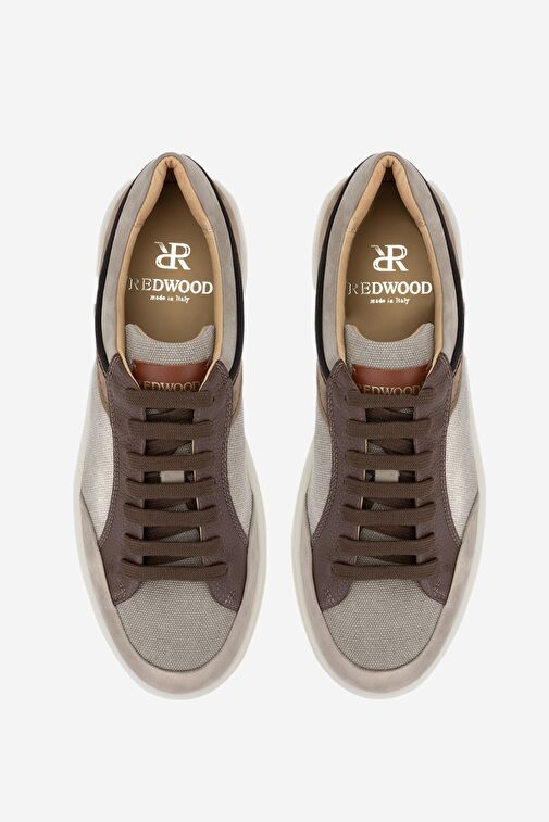 Valmenti Redwin Erkek Taupe Tekstil Deri Sneakers & Spor Ayakkabı - Görsel 5