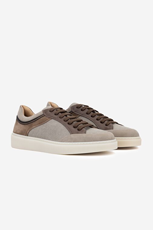 Valmenti Redwin Erkek Taupe Tekstil Deri Sneakers & Spor Ayakkabı - Görsel 6