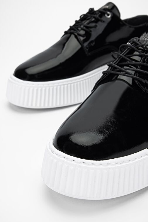 Valmenti Beyaz Erkek Rugan Sneaker 352 20421 ERK AYK Y24 - Görsel 4