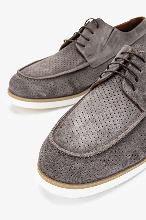 Valmenti Major Erkek Bej Süet Hakiki Deri Casual Ayakkabı - Görsel 4