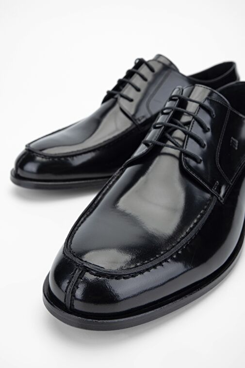 Valmenti Siyah Erkek Deri Klasik Ayakkabı 537 3396 ERK AYK Y24 - Görsel 4