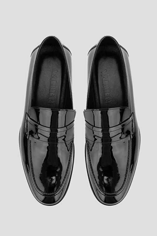 Valmenti Siyah Erkek Rugan Klasik Ayakkabı 537 3399 ERK AYK Y24 - Görsel 6