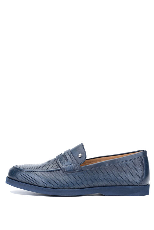Tamer Tanca Tamer Tanca Erkek Hakiki Deri Lacivert Loafer Ayakkabı | Boyner Lacivert - 3. görsel