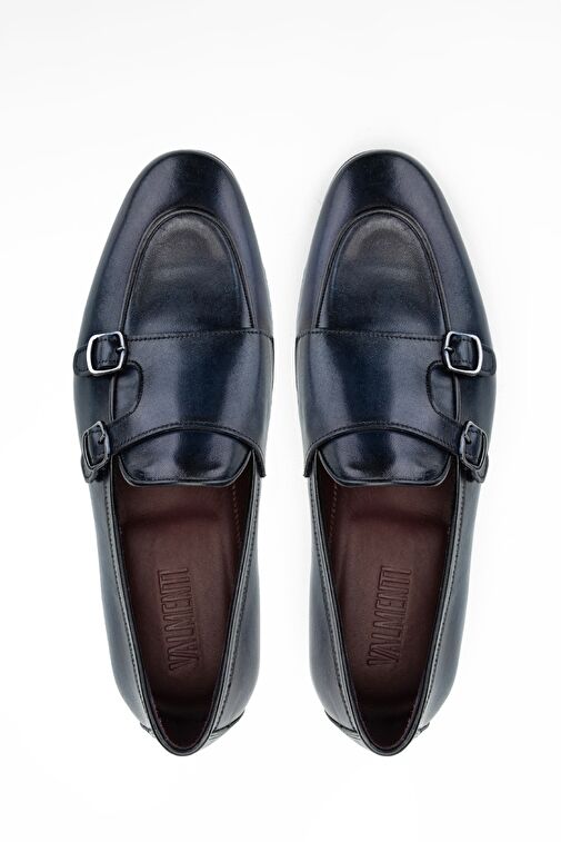 Valmenti Laura Erkek Lacivert Hakiki Deri Klasik Ayakkabı - Görsel 5