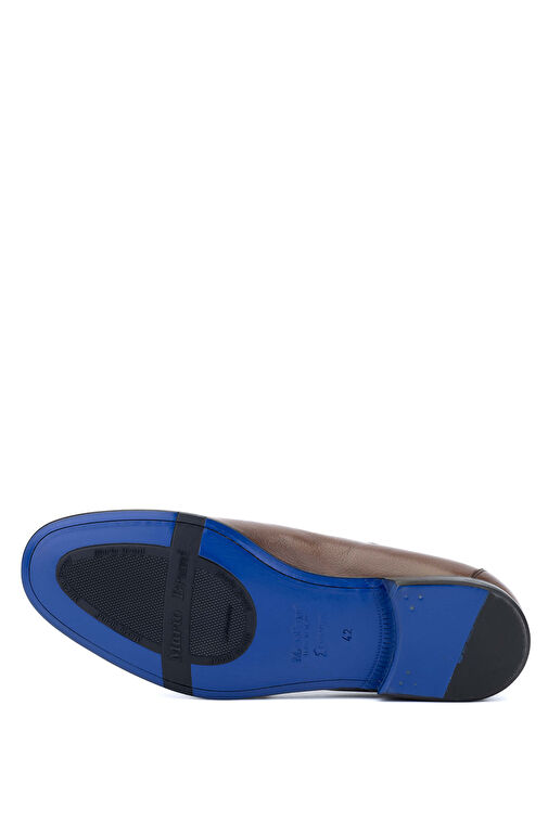 Mario Bruni Erkek Hakiki Deri Kahverengi Klasik Ayakkabı - Görsel 4