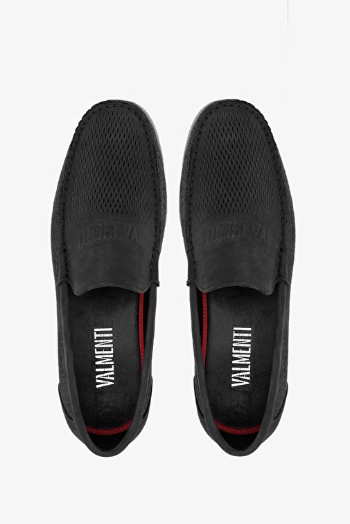 Valmenti Abriana Erkek Siyah Nubuk Hakiki Deri Loafer Ayakkabı - Görsel 6